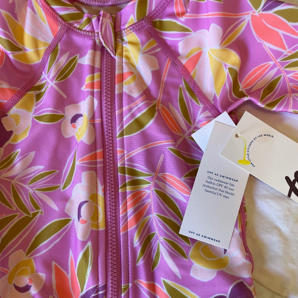 NWT Tea Collection Rash Guard Baby Swimsuit - Picture 2 of 4